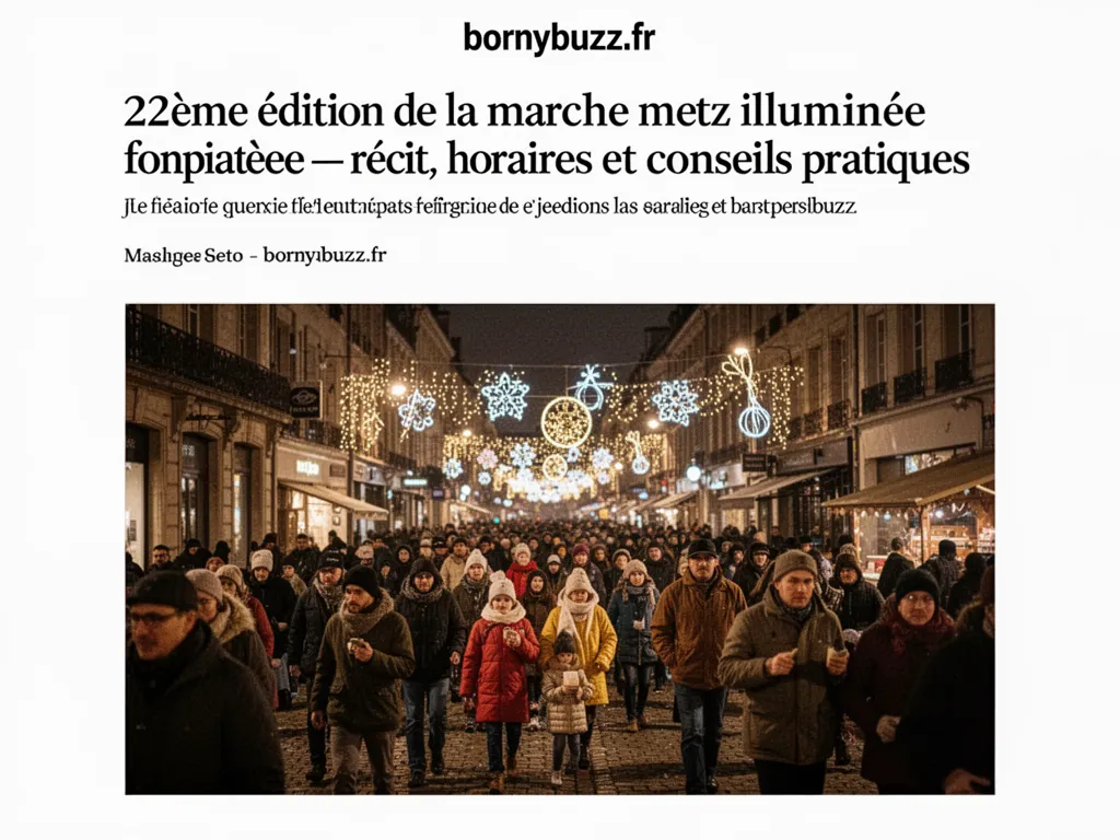22eme edition de la marche metz illuminee