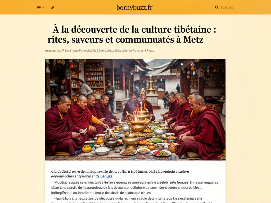 A la decouverte de la culture tibetaine