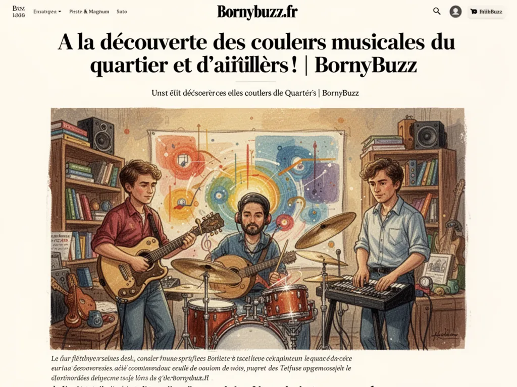 A la decouverte des couleurs musicales du quartier et dailleurs bornybuzz