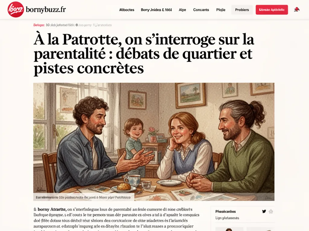 A la patrotte on s interroge sur la parentalite
