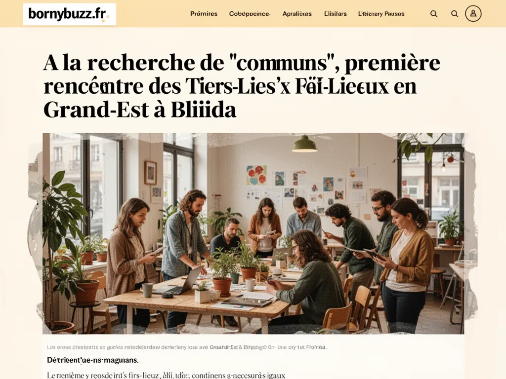 A la recherche de communs premiere rencontre des tiers lieux en grand est a bliiida