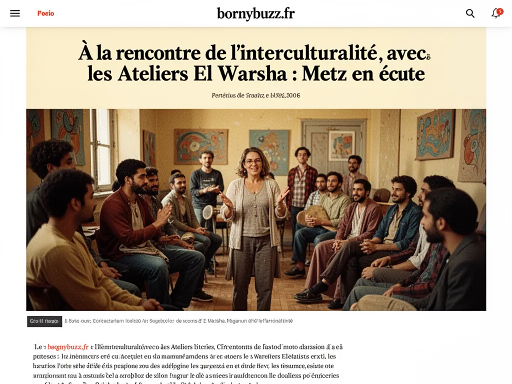 A la rencontre de l interculturalite avec les ateliers el warsha