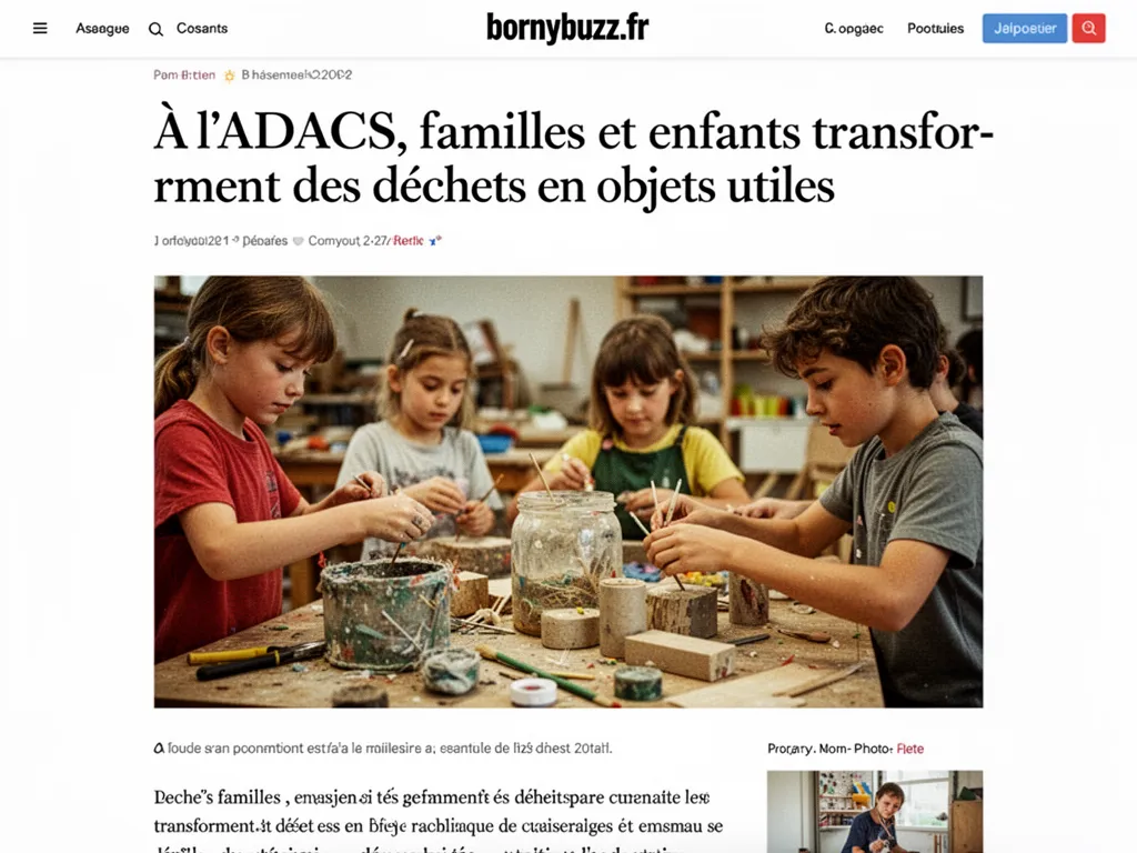 A ladacs les familles se retrouvent pour des ateliers ecolo bricolo
