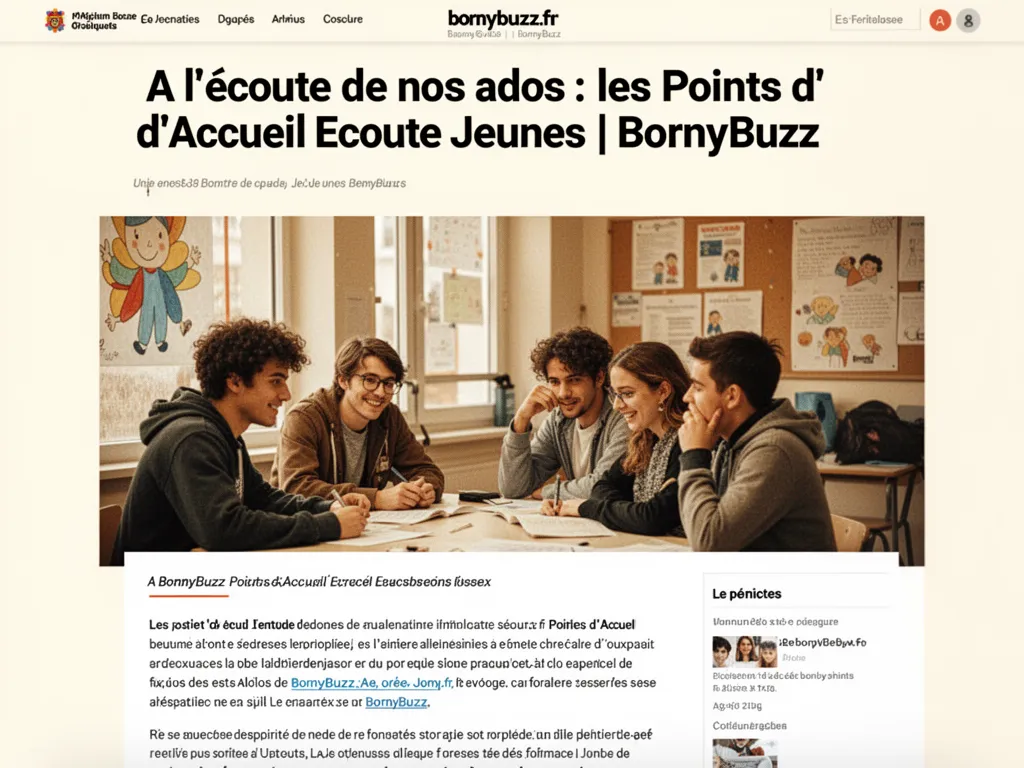 A lecoute de nos ados les points daccueil ecoute jeunes bornybuzz