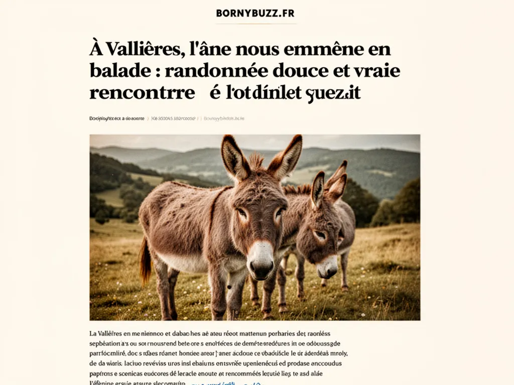 A vallieres l ane nous emmene en balade