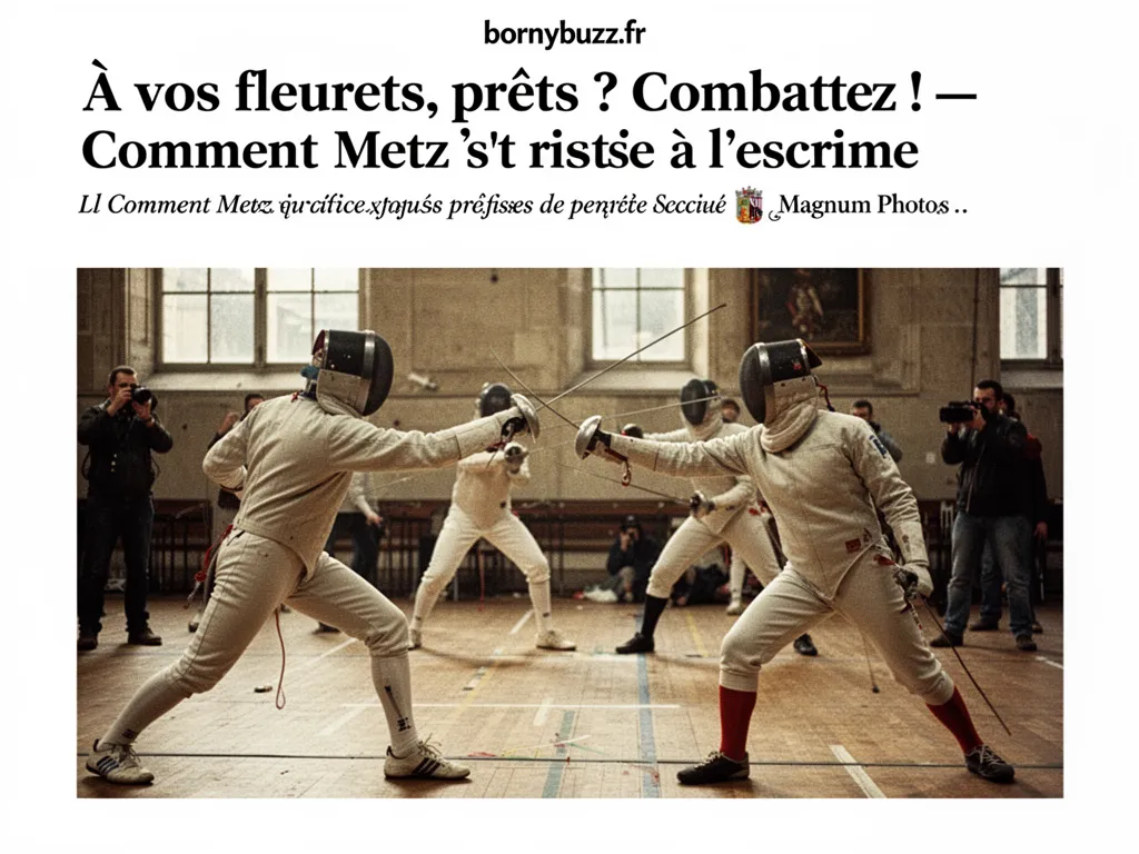 A vos fleurets prets combattez