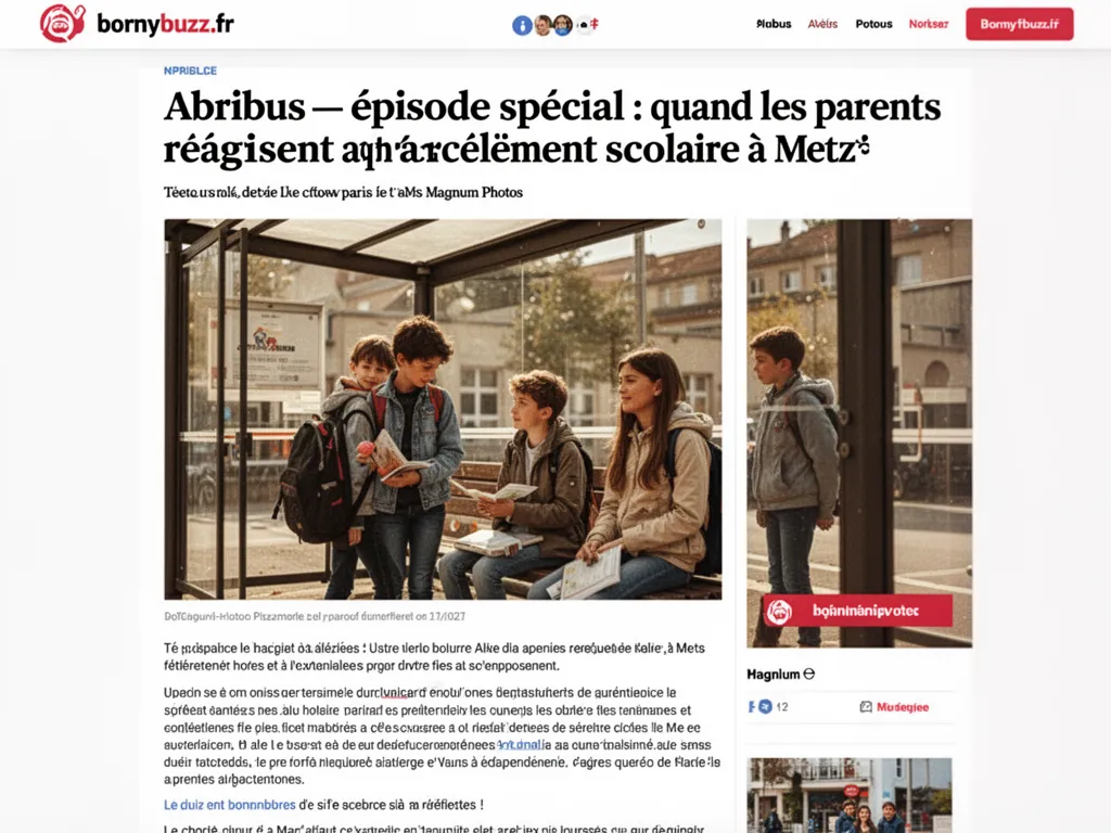 Abribus episode special parents harcelement scolaire
