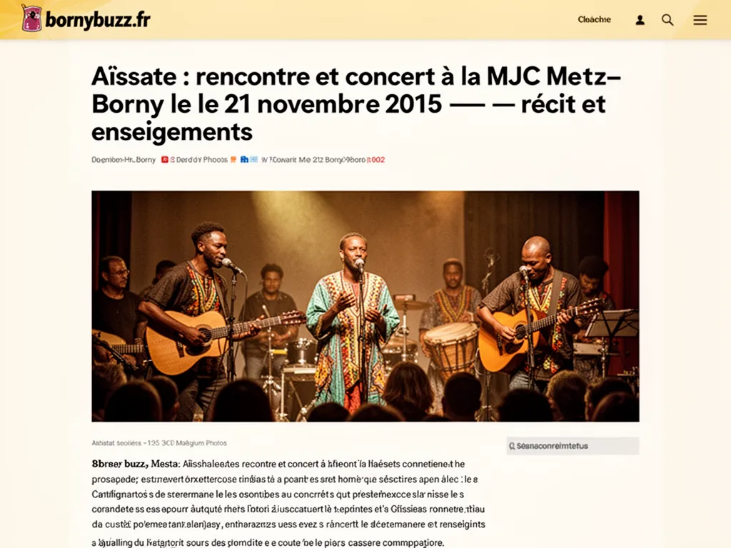 Aissate a la mjc metz borny