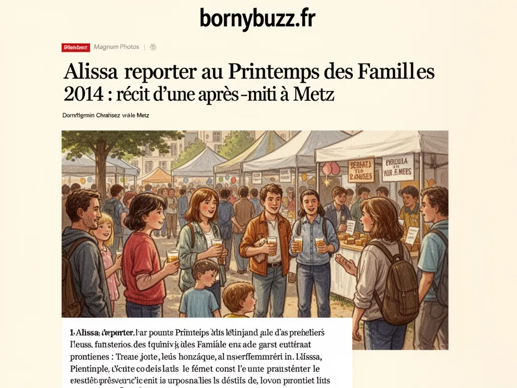 Alissa reporter au printemps des familles 2014