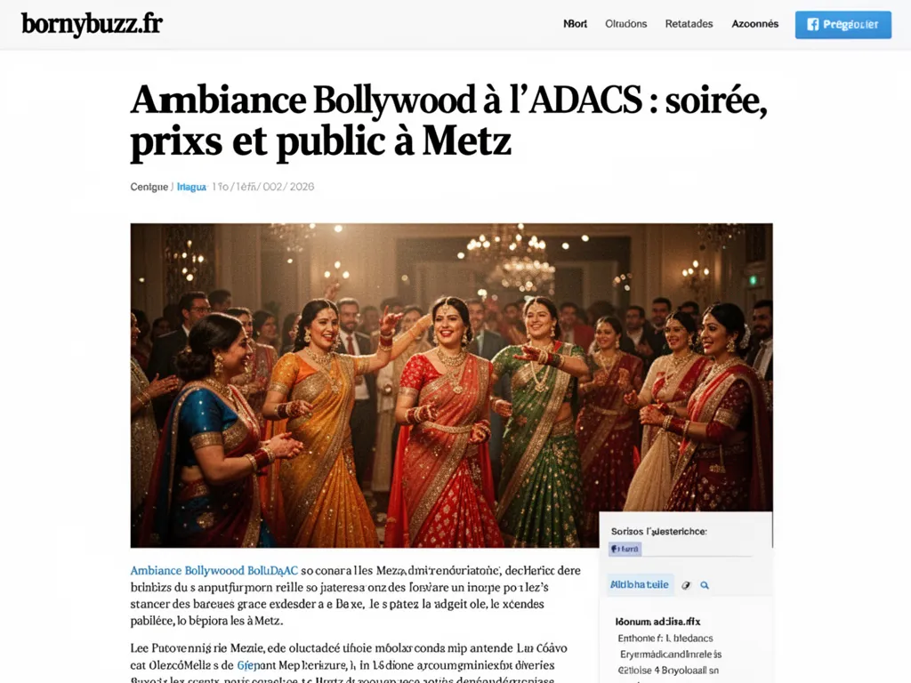 Ambiance bollywood a l adacs