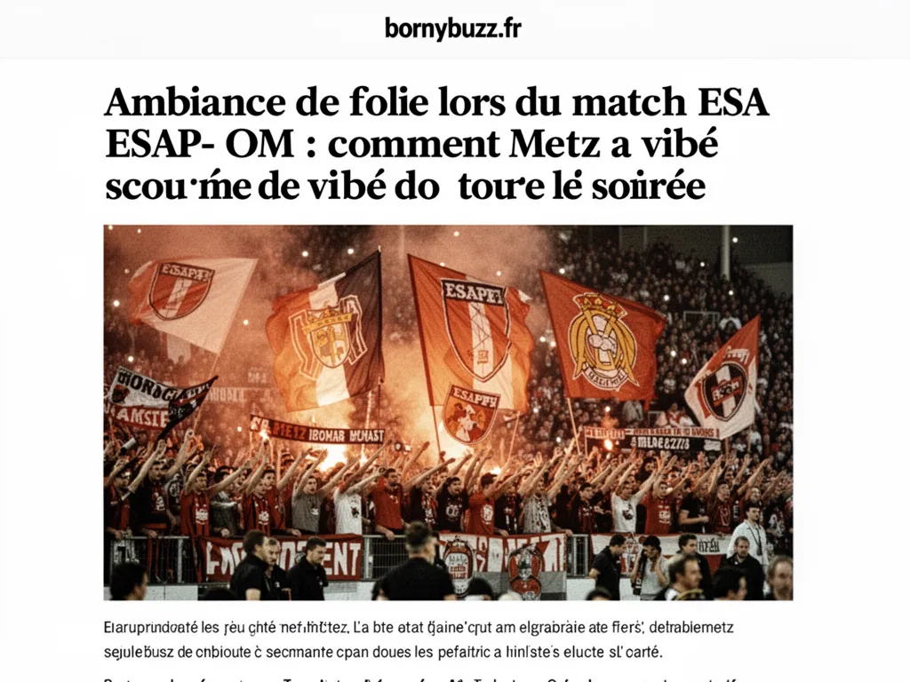 Ambiance de folie lors du match esap om