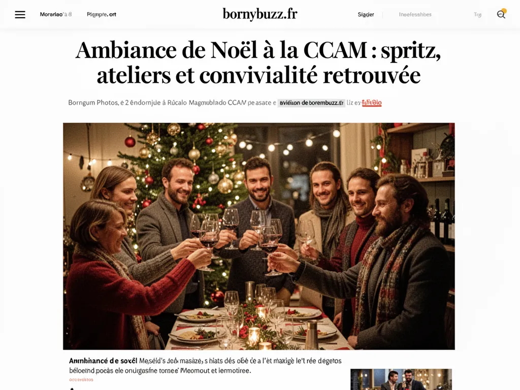 Ambiance de noel a la ccam