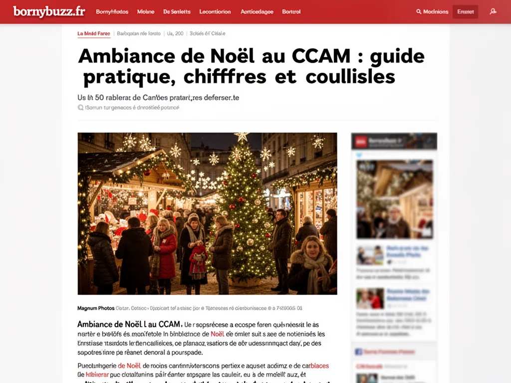 Ambiance de noel au ccam