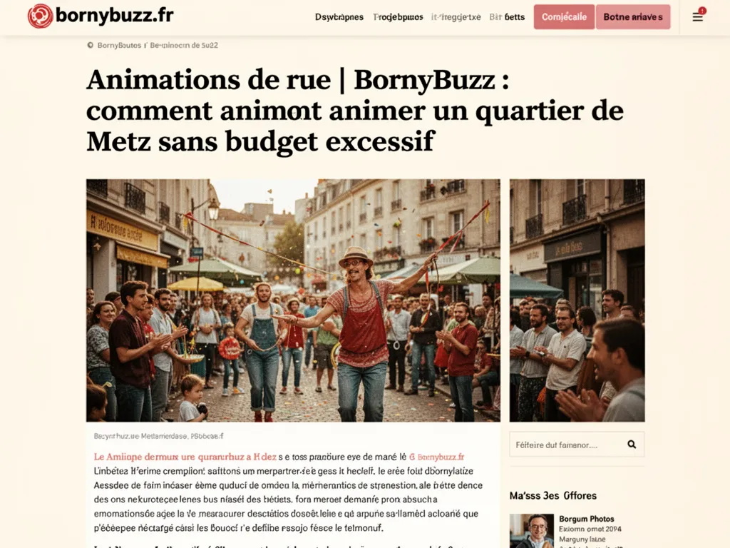 Animations de rue bornybuzz