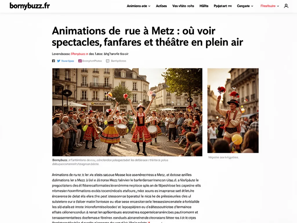 Animations de rue