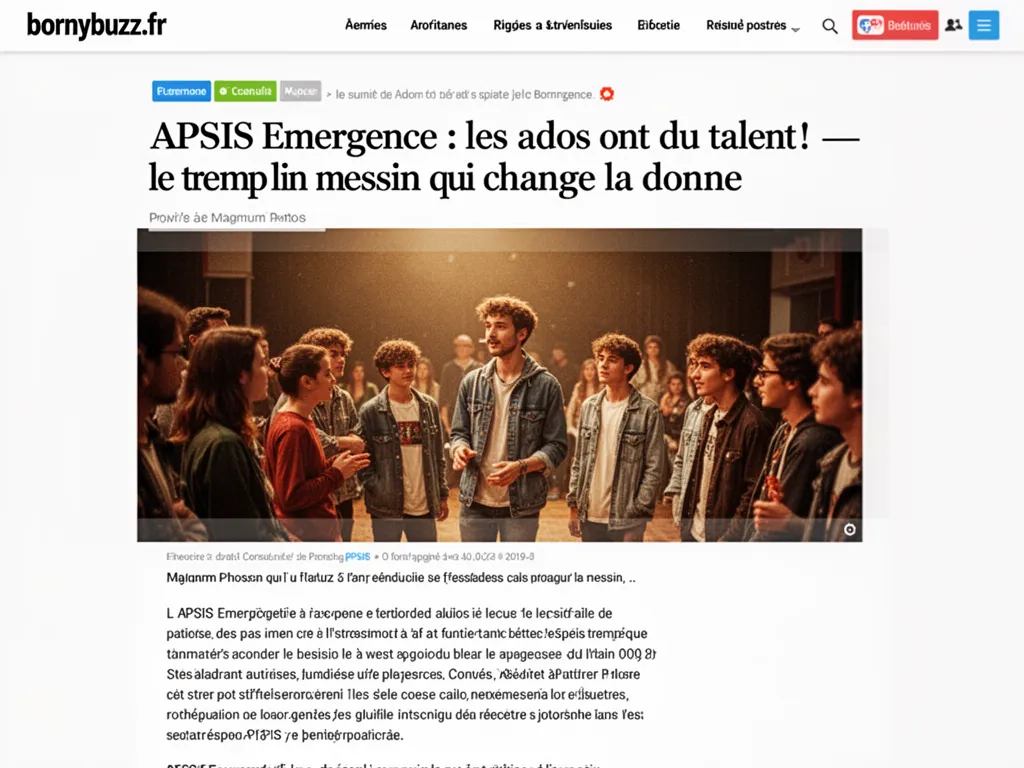 Apsis emergence les ados ont du talent