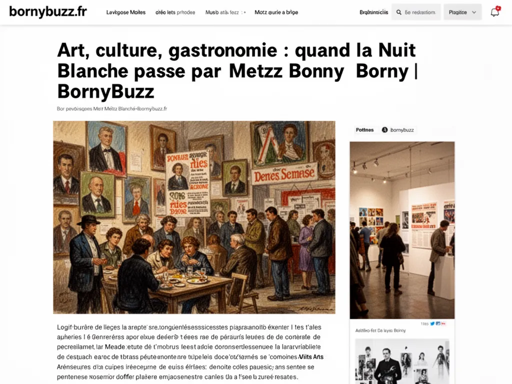 Art culture gastronomie quand la nuit blanche passe par metz borny bornybuzz