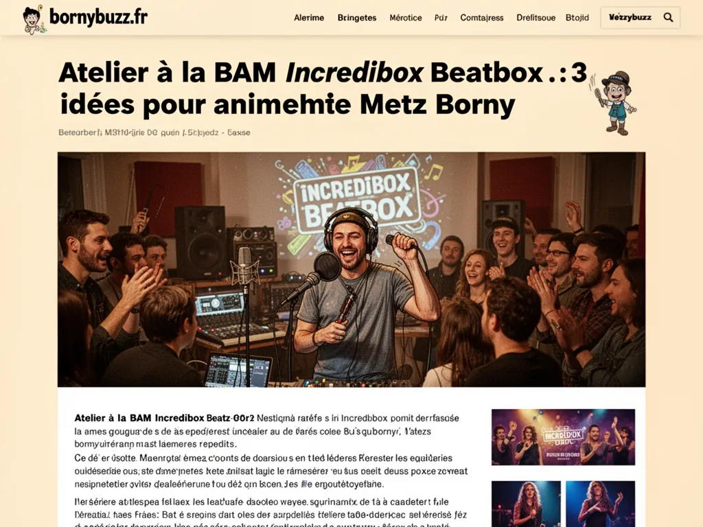 Atelier a la bam incredibox beatbox