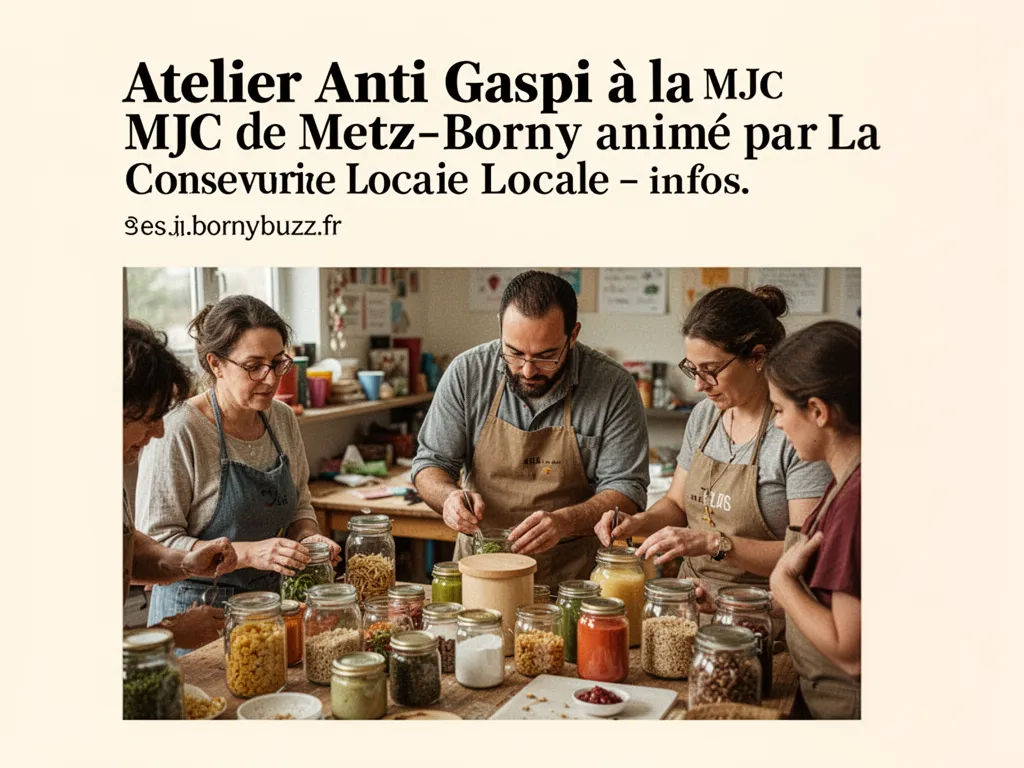 Atelier anti gaspi a la mjc de metz borny anime par la conserverie locale infos bornybuzz fr
