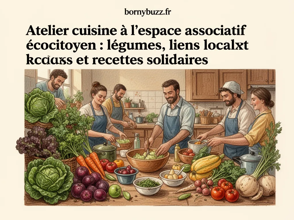Atelier cuisine au sein de lespace associatif ecocitoyen