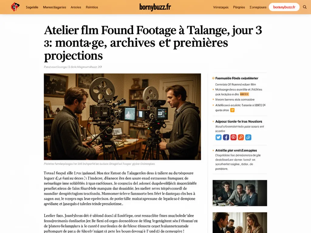 Atelier film found footage a talange jour 3