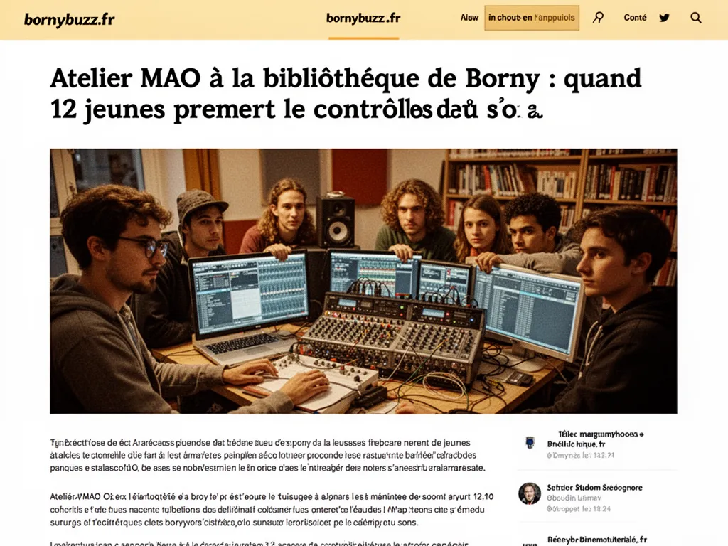 Atelier musique assistee par ordinateur a la bibiotheque