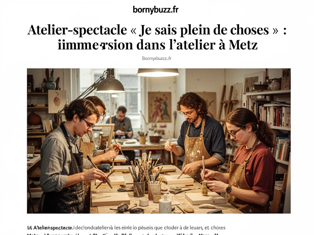 Atelier spectacle je sais plein de choses
