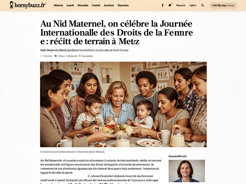 Au nid maternel on celebre la journee internationale des droits de la femme
