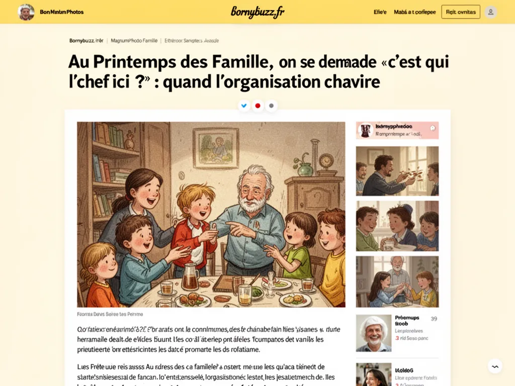 Au printemps des famille on se demande c est qui l chef ici