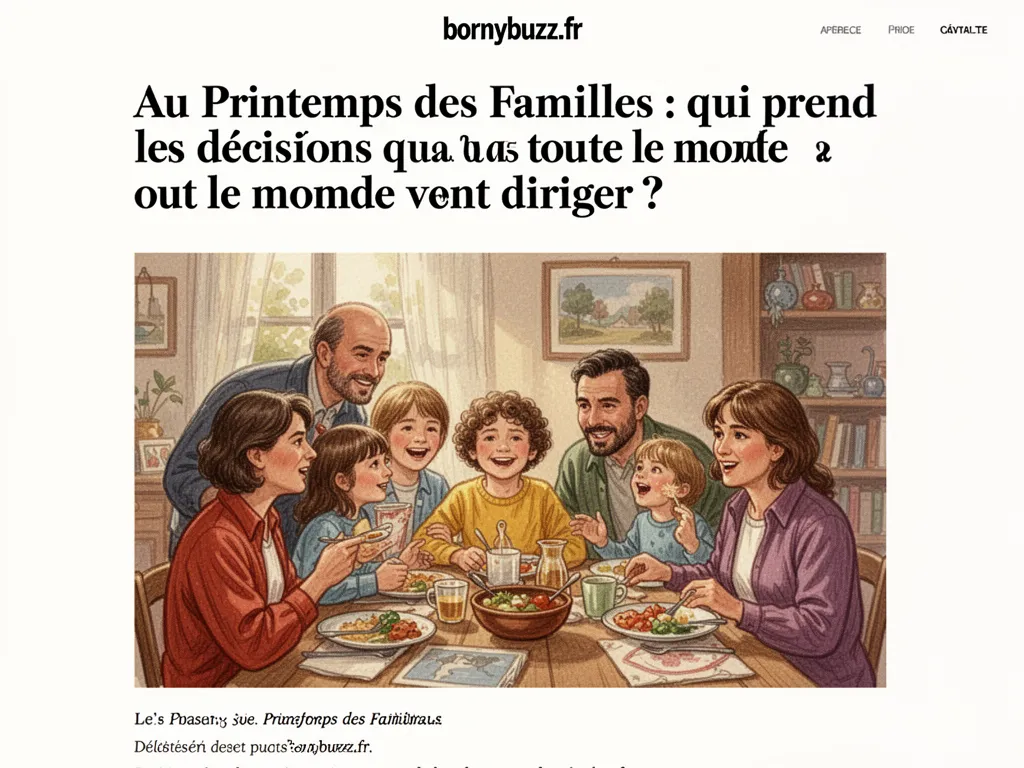 Au printemps des famille on se demande cest qui lchef ici