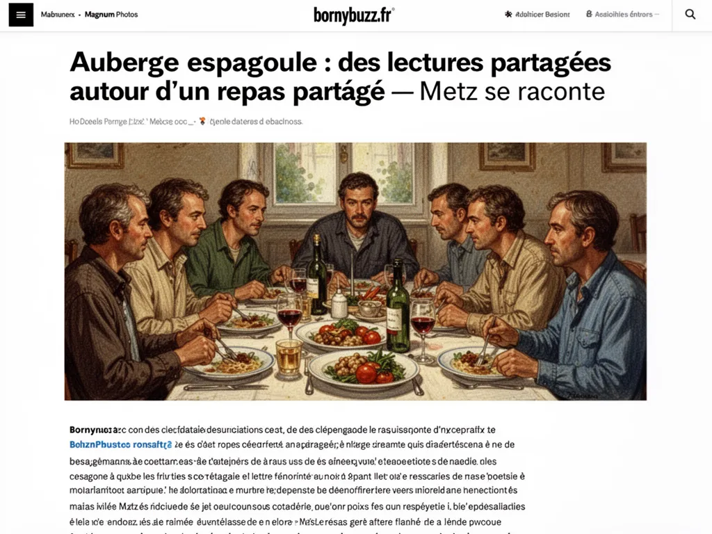 Auberge espagnole des lectures partagees autour d un repas partage
