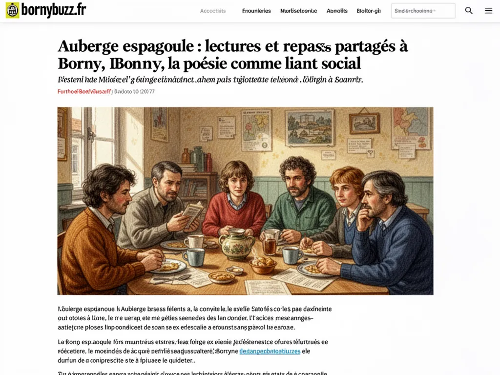 Auberge espagnole des lectures partagees autour dun repas partage