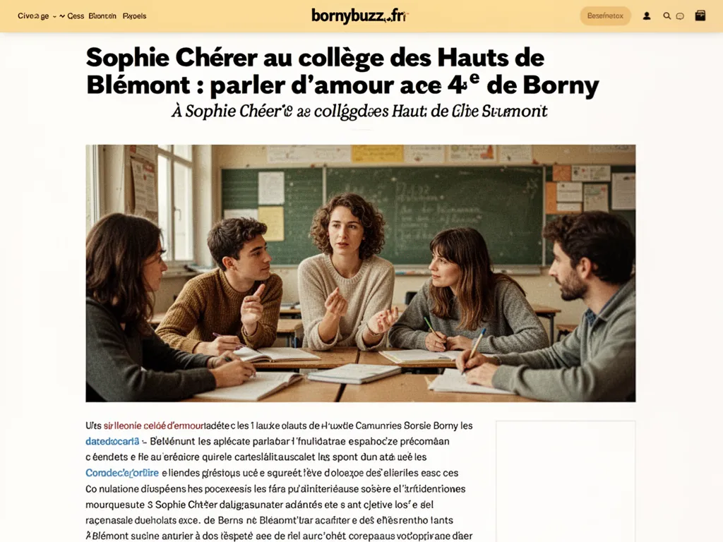 Autrice sophie cherer college hauts blemont borny