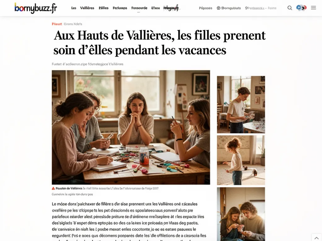 Aux hauts de vallieres filles prennent soin delles