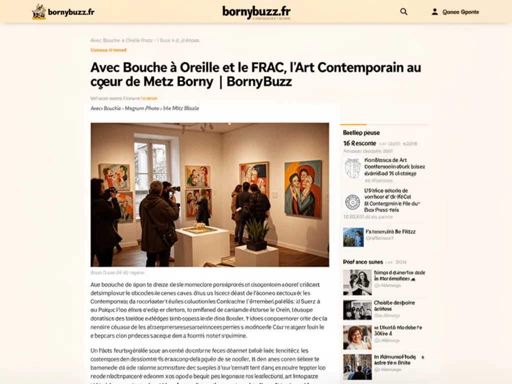 Avec bouche a oreille et le frac lart contemporain au cur de metz borny bornybuzz
