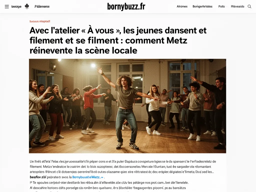 Avec l atelier a vous les jeunes dansent et se filment
