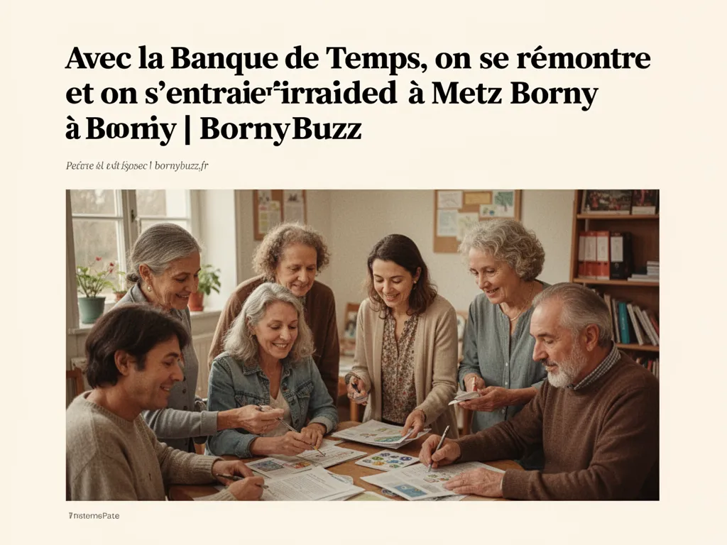 Avec la banque de temps on se rencontre et on sentraide a metz borny bornybuzz