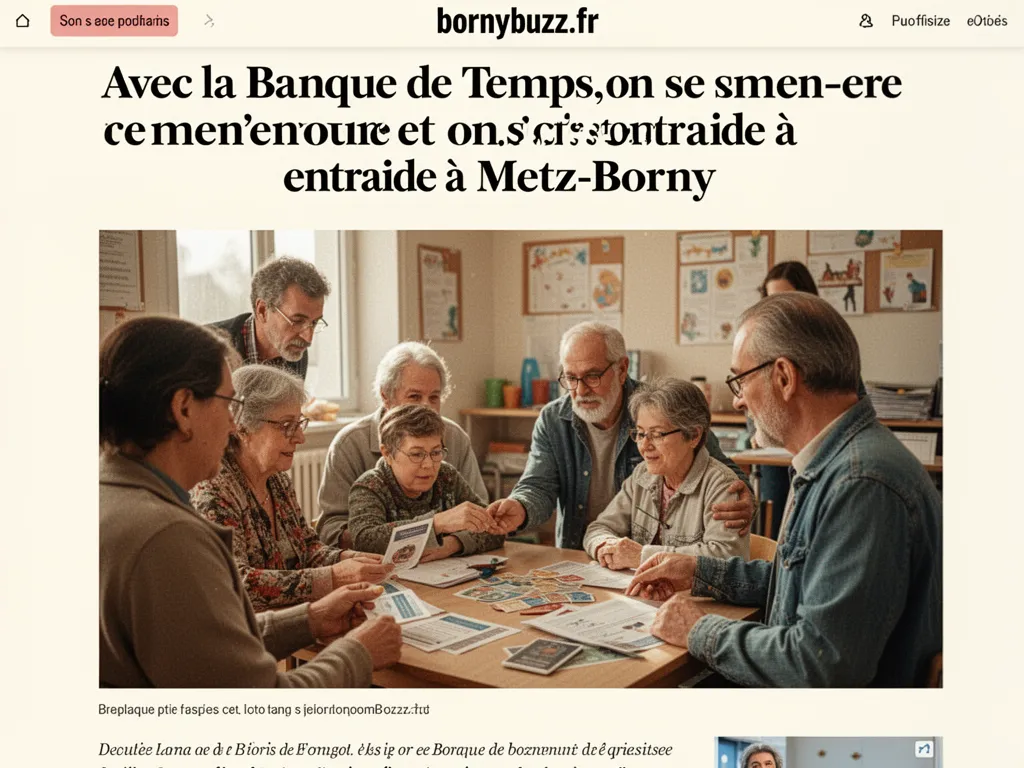 Avec la banque de temps on se rencontre et on sentraide a metz borny
