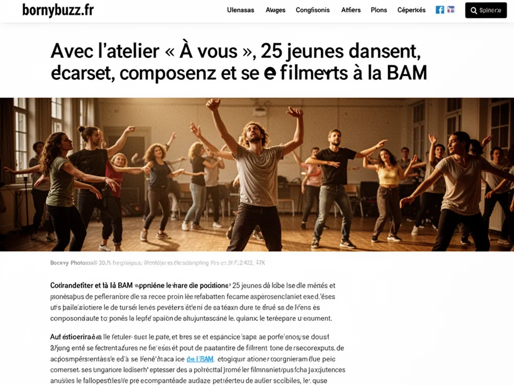 Avec latelier a vous les jeunes dansent et se filment