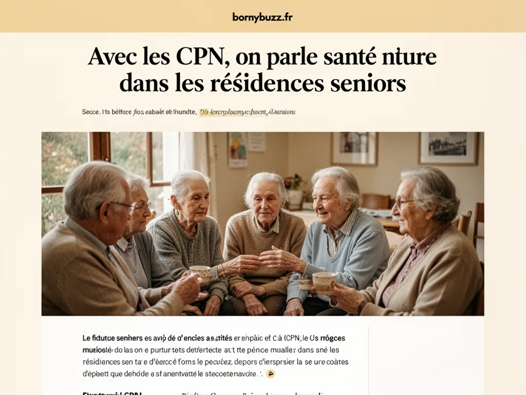 Avec les cpn on parle sante et nature dans les residences seniors