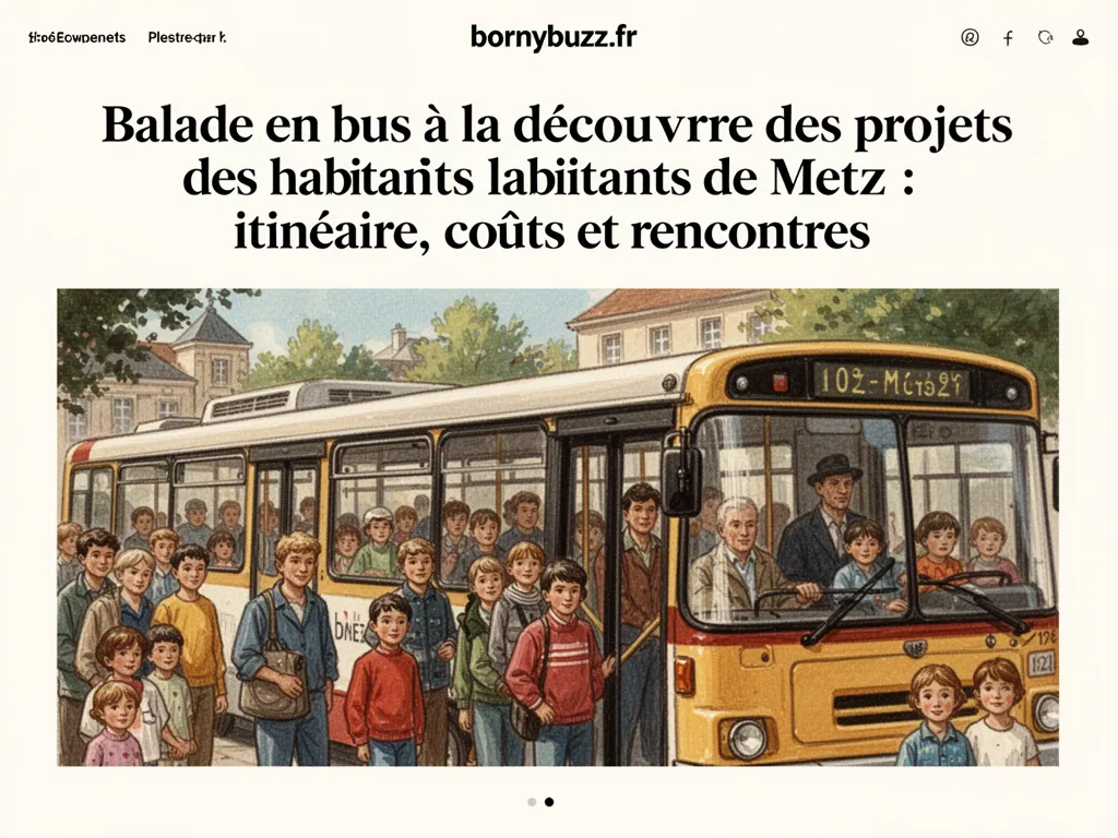 Balade en bus a la decouverte des projets des habitants de metz