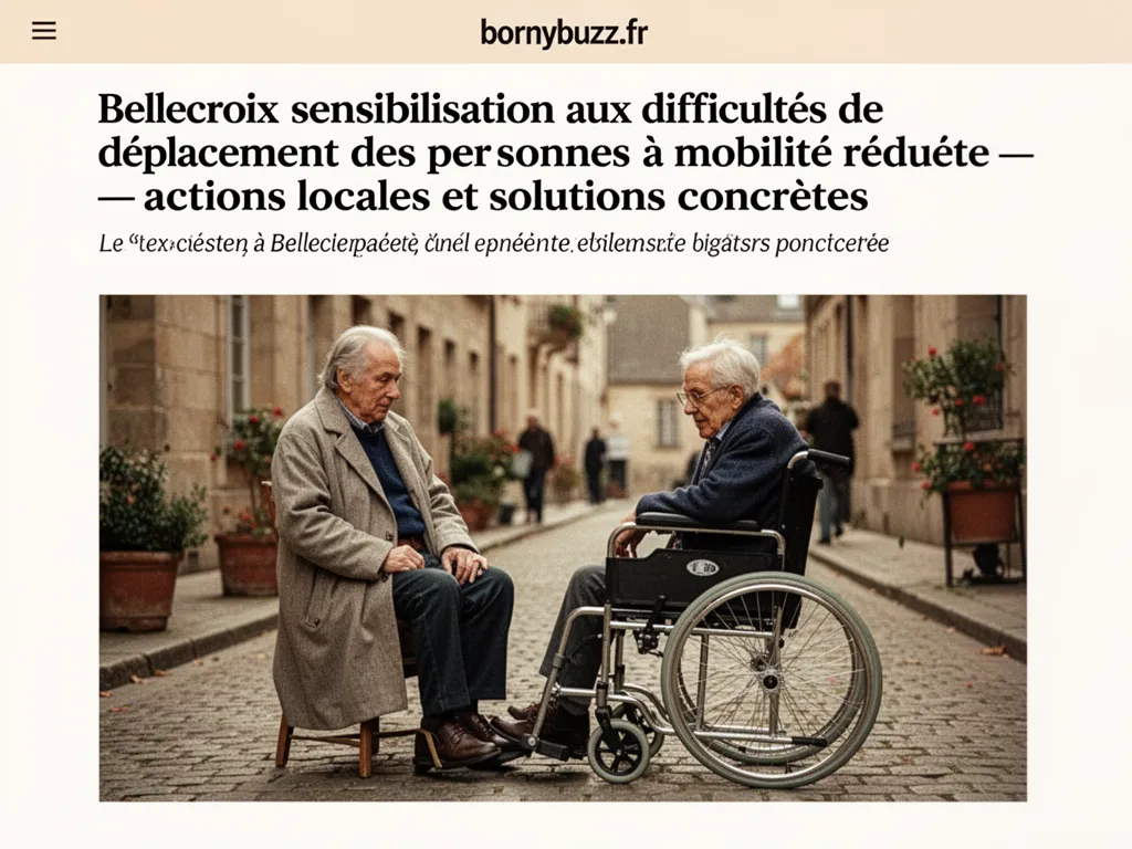 Bellecroix sensibilisation aux difficultes de deplacement des personnes a mobilite reduite