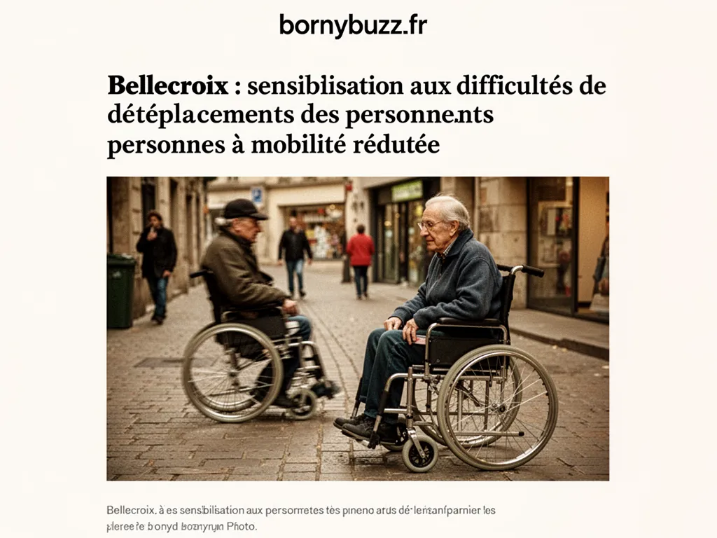 Bellecroix sensibilisation aux difficultes de deplacements des personnes a mobilite reduite