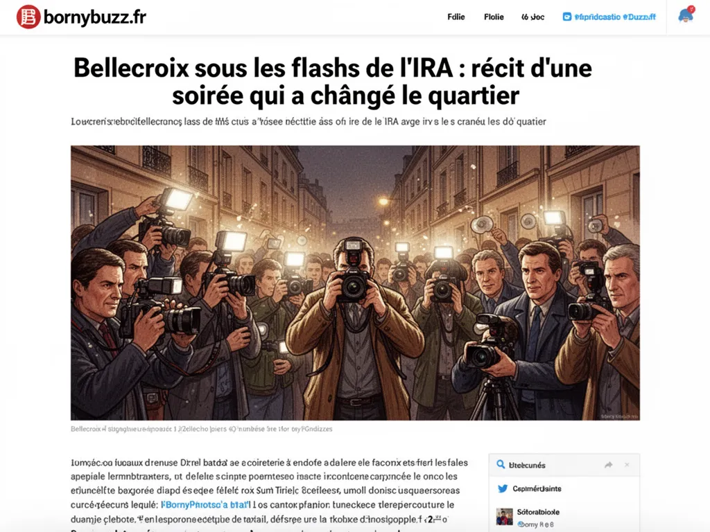 Bellecroix sous les flashs de l ira