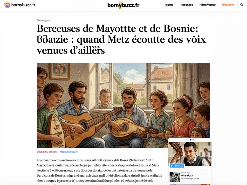 Berceuses mayotte et bosnie