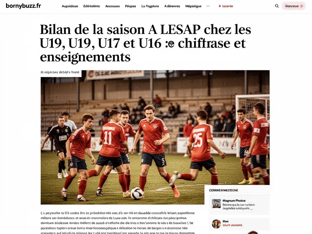 Bilan de la saison a lesap chez les u19 u17 et u16