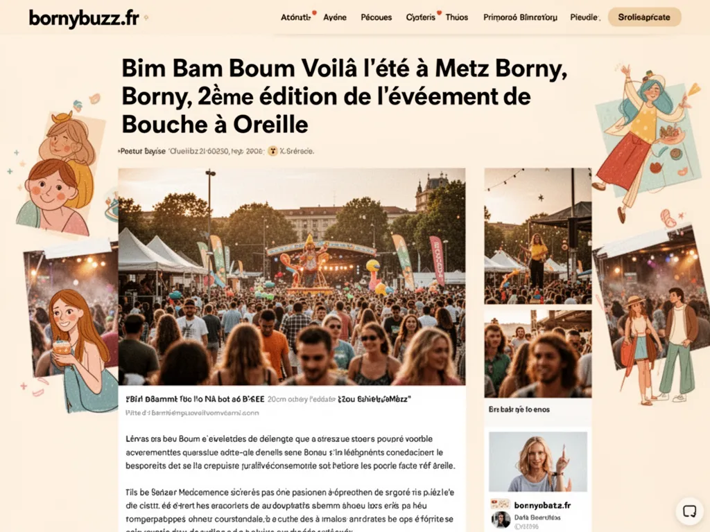 Bim bam boum voila lete a metz borny 2eme edition de levenement de bouche a oreille