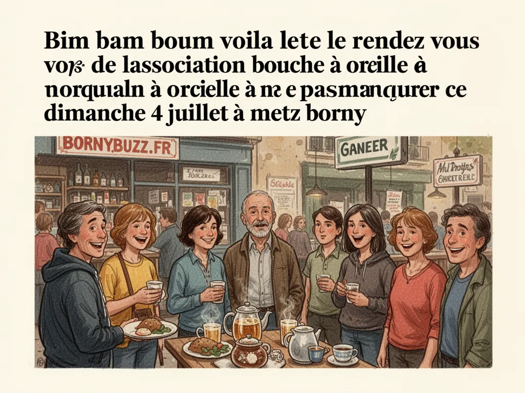 Bim bam boum voila lete le rendez vous de lassociation bouche a oreille a ne pas manquer ce dimanche 4 juillet a metz borny