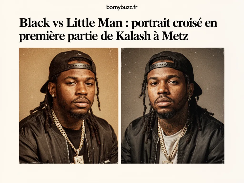 Blak vs little man portrait croise en premiere partie de kalash