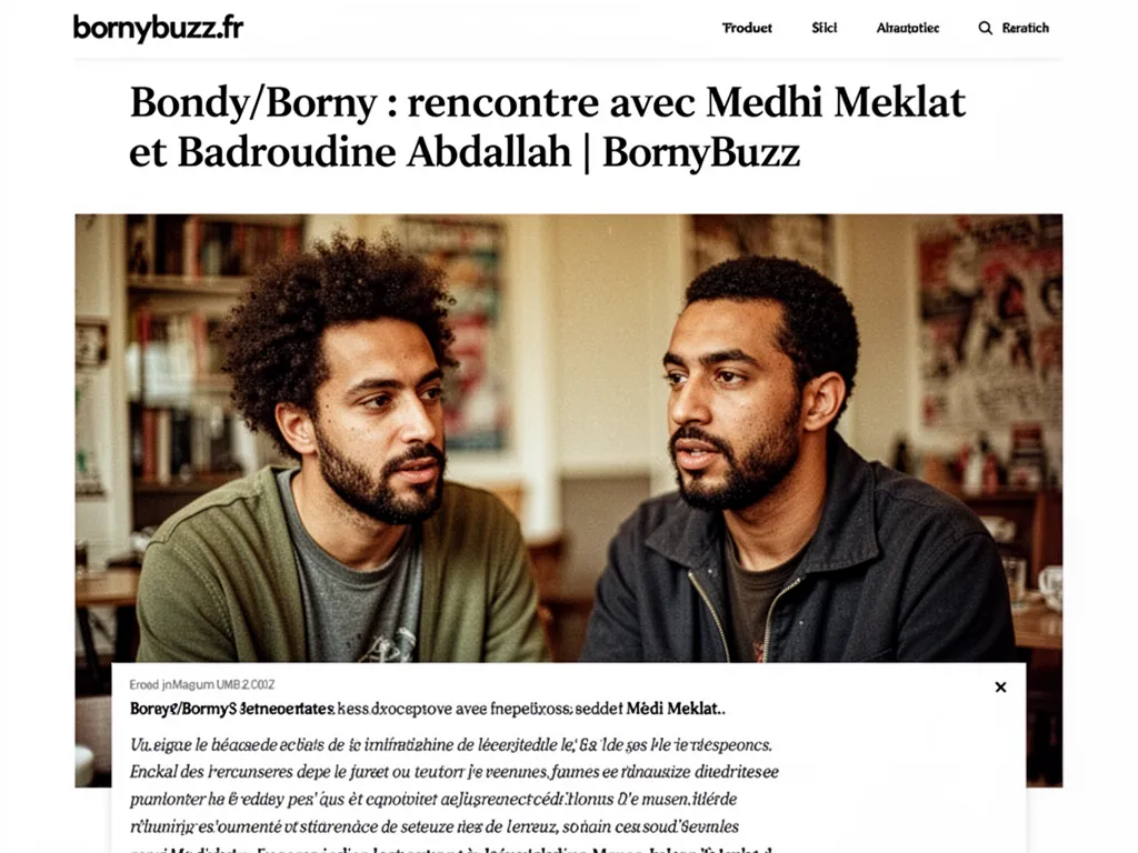 Bondy borny rencontre avec medhi meklat et badroudine abdallah bornybuzz